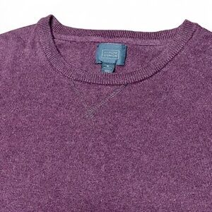 14th And Union Burgundy Cashmere Cotton Blend Crewneck Sweater Men’s XL